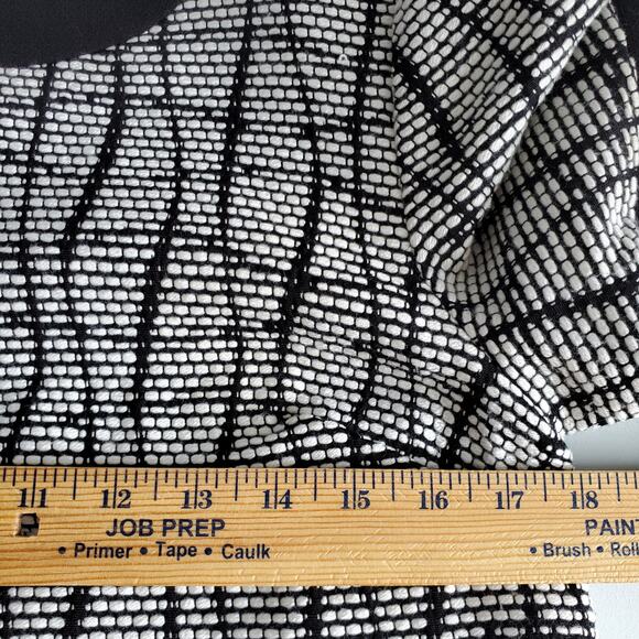 Banana Republic Tweed Textured Mod Mini Dress 8 Black White Career Contemporary - Picture 12 of 16
